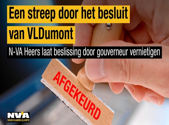 “N-VA Heers krijgt gelijk van gouverneur”